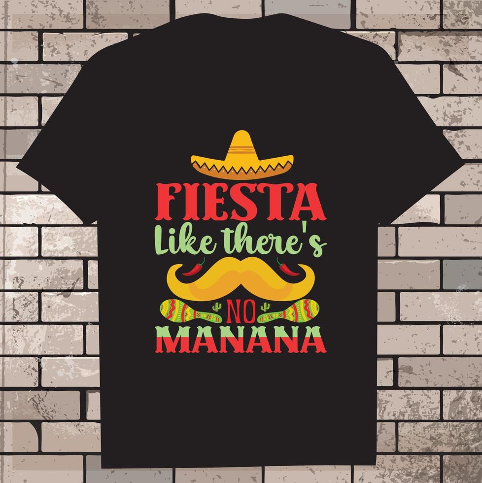 cinco de Mayo T-Shirt Design, Symbol, Illustration, Grafik vektor