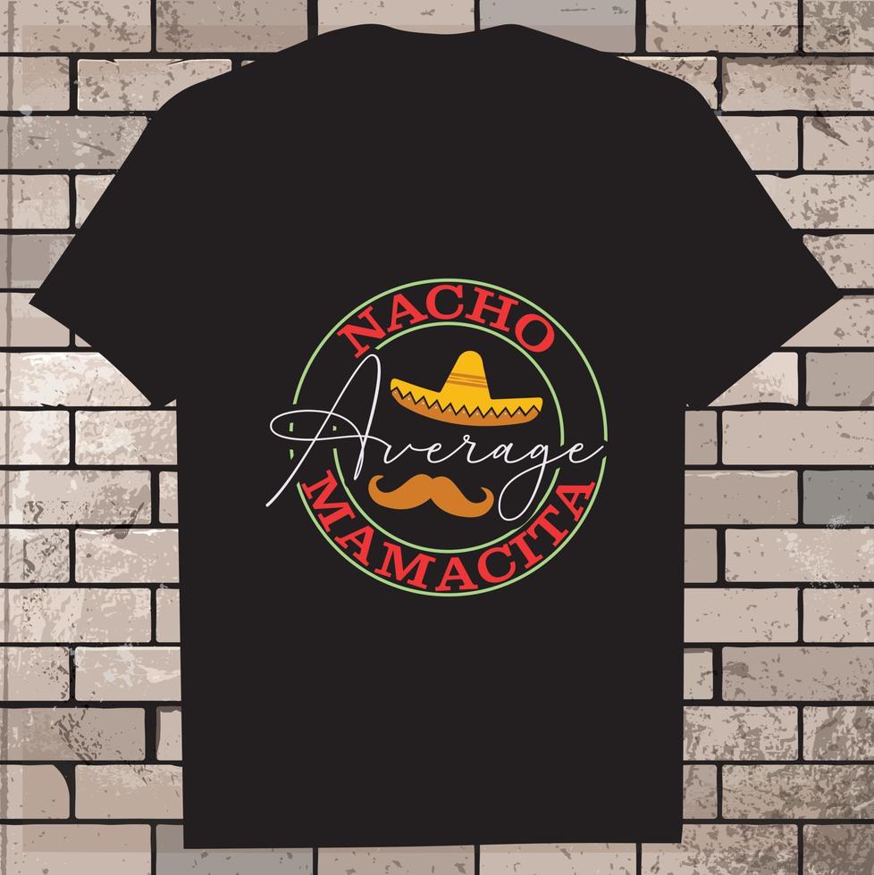 cinco de Mayo T-Shirt Design, Symbol, Illustration, Grafik vektor