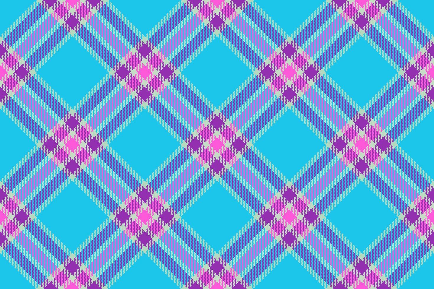 Textur Plaid überprüfen. Tartan Hintergrund Stoff. Textil- Muster Vektor nahtlos.