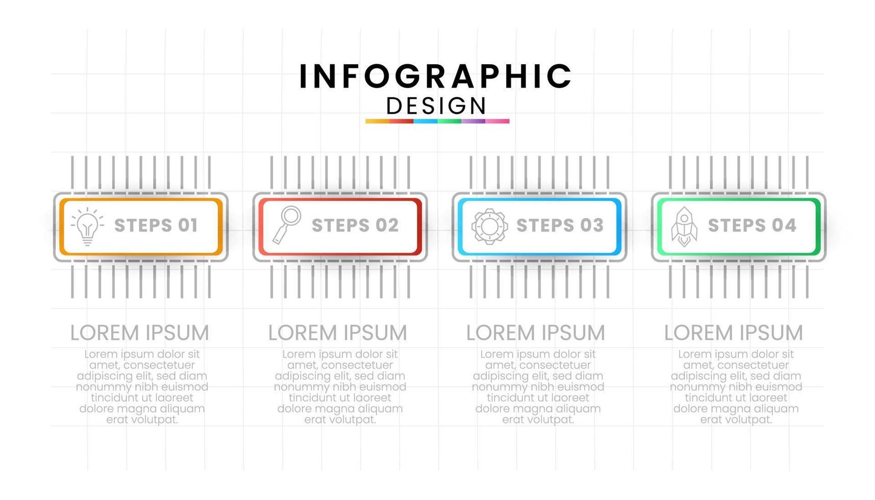 Geschäft Daten Prozess Diagramm Konzept. Infografik Symbole entworfen zum modern Hintergrund vektor