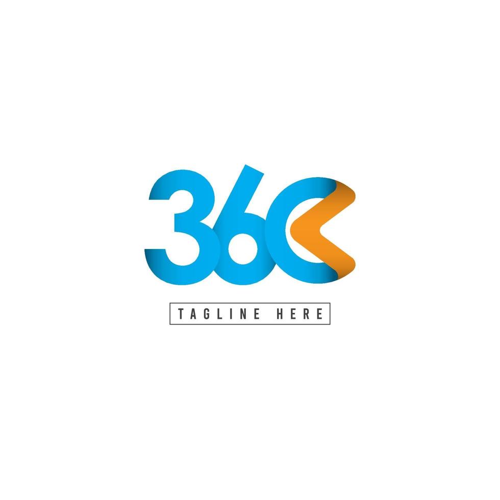 360 Logo Vektor Vorlage Design Illustration