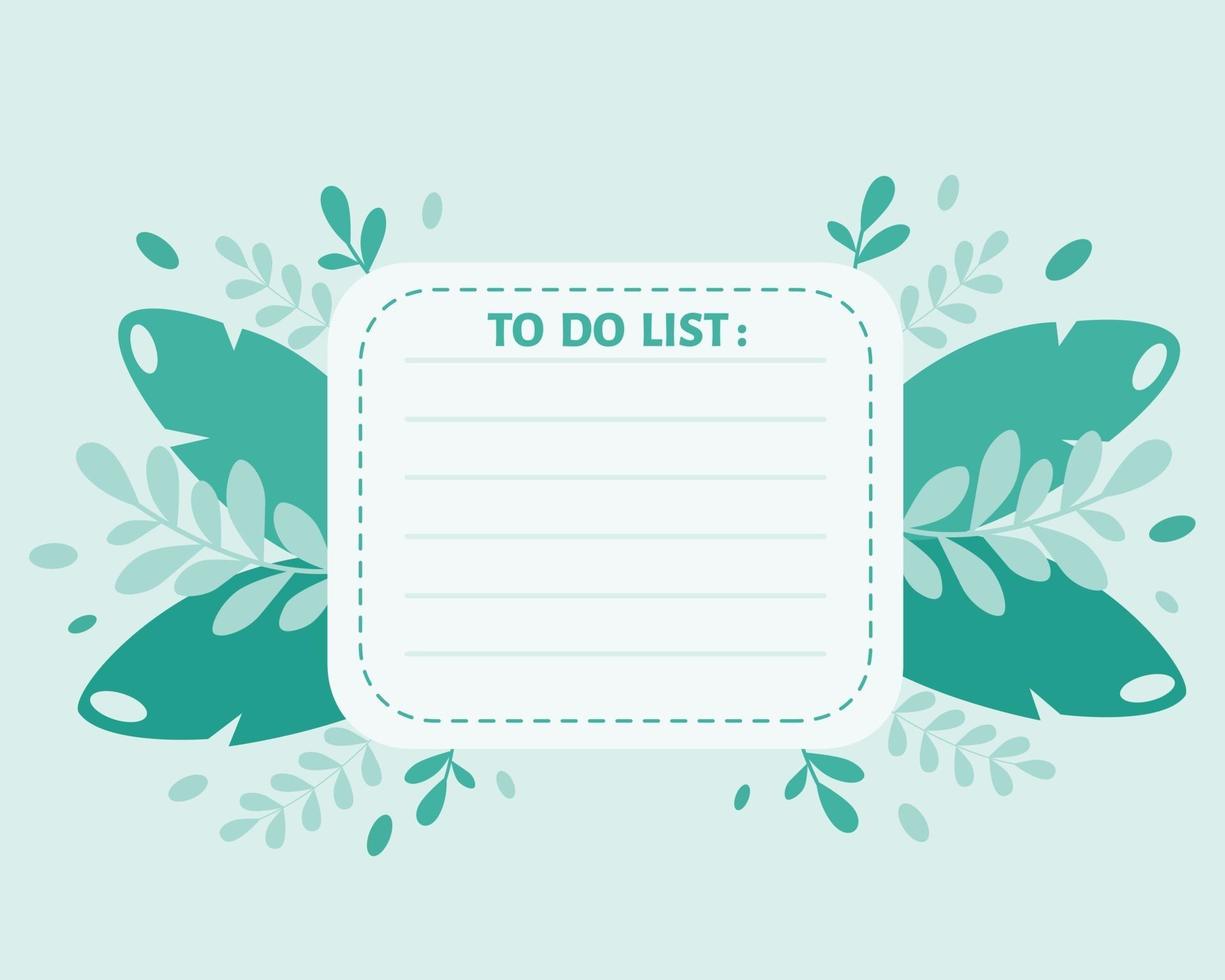 Liste, Planer, Organisator Vorlage auf Blättern Hintergrund zu tun. Vektorillustration vektor