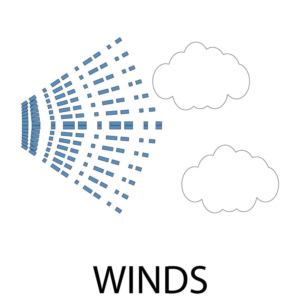 Symbol Wetter Winde vektor