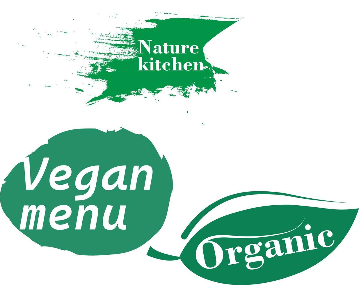 organisk mat märka naturlig produkt märken vektor