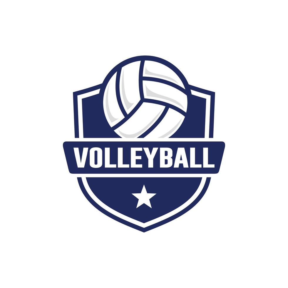 volleyboll logotyp design vektor