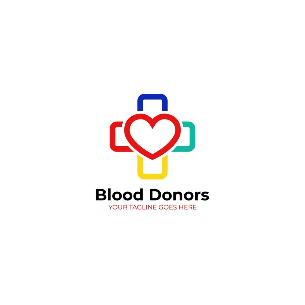 logotyp design för blod hälsa vektor grafisk