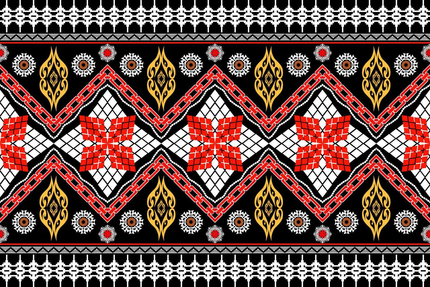 geometrisches ethnisches orientalisches traditionelles kunstmuster. figur stammesstickerei style.design für ethnischen hintergrund, tapete, kleidung, verpackung, stoff, element, sarong, vektorillustration vektor