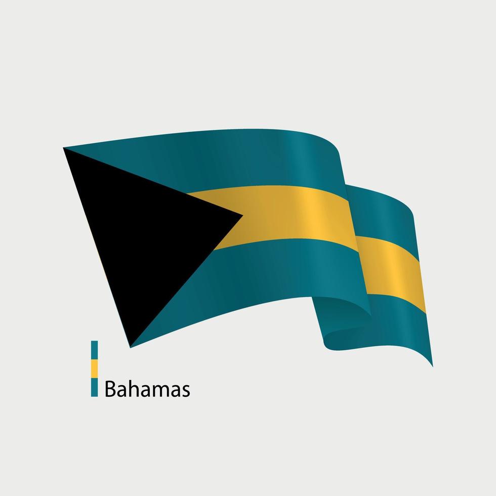 Vektor Flagge von Bahamas