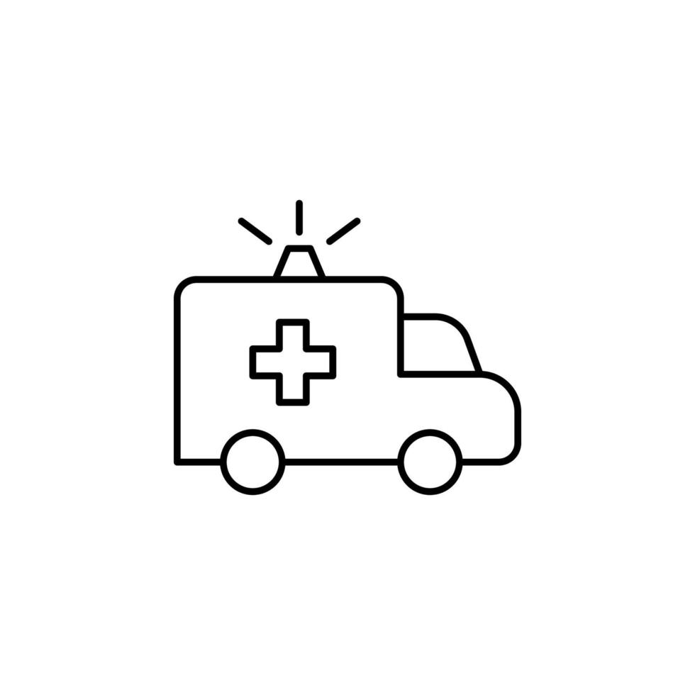 Krankenwagen Vektor Symbol Illustration