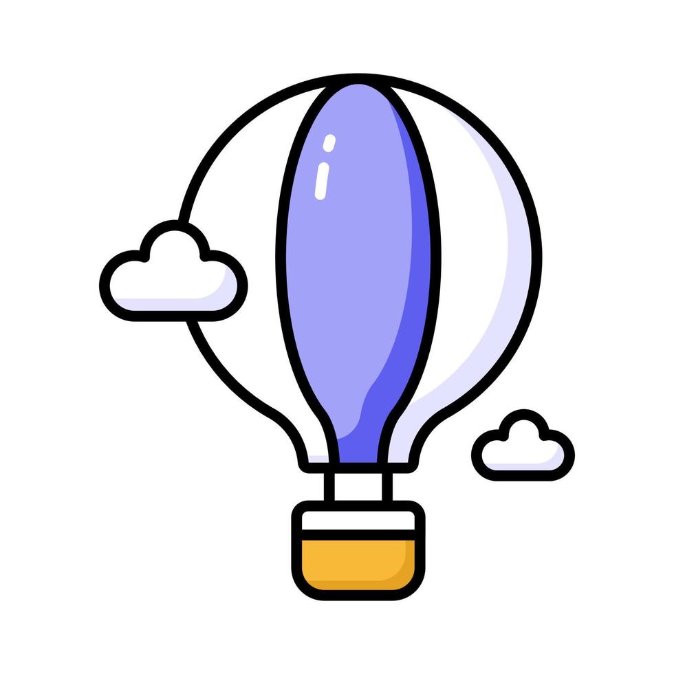kreativt designad vektor av varm luft ballong, njut av de äventyr av varm luft ballongflygning