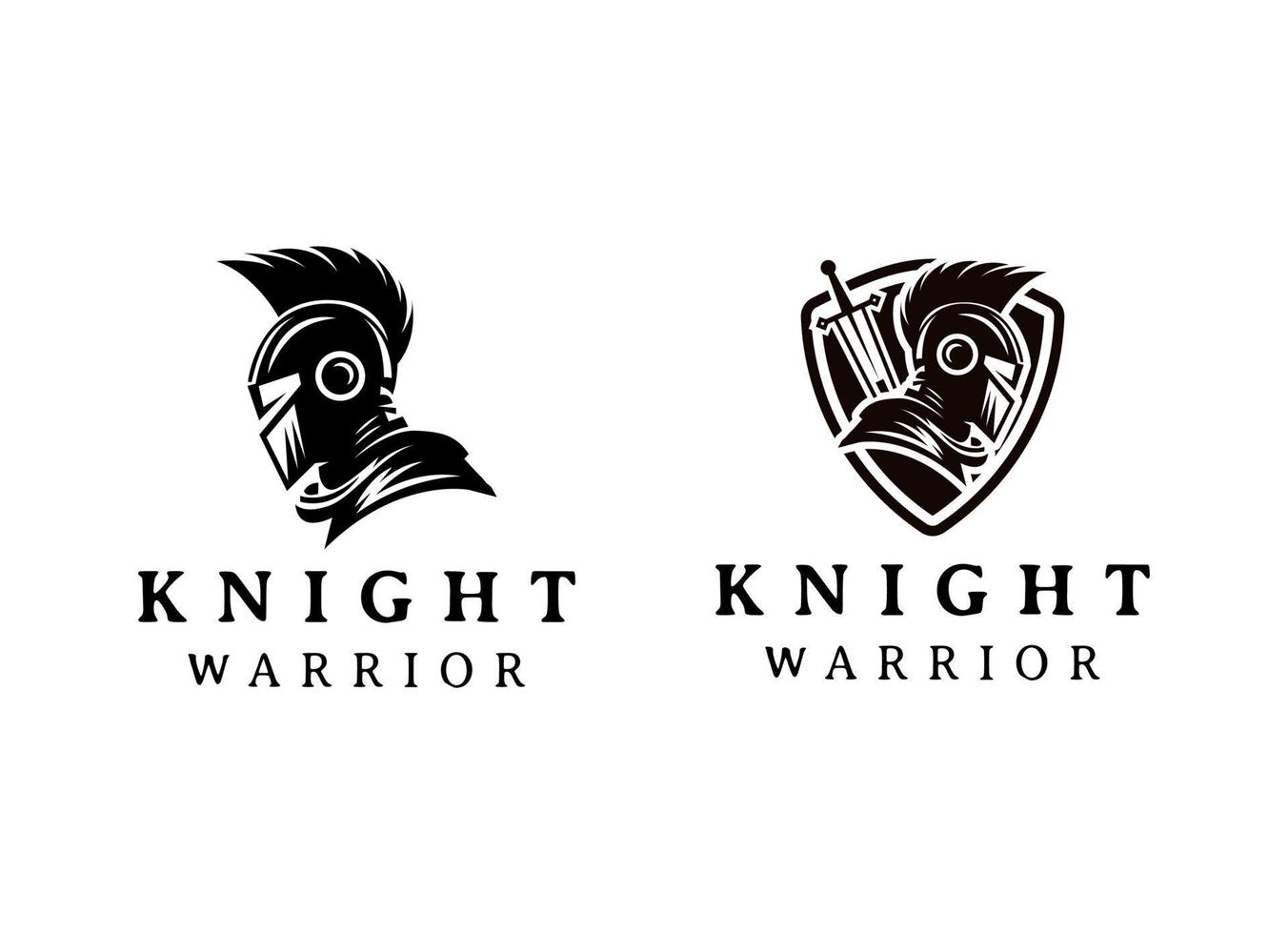 spartanisch Ritter Soldat, griechisch Krieger Logo Design vektor