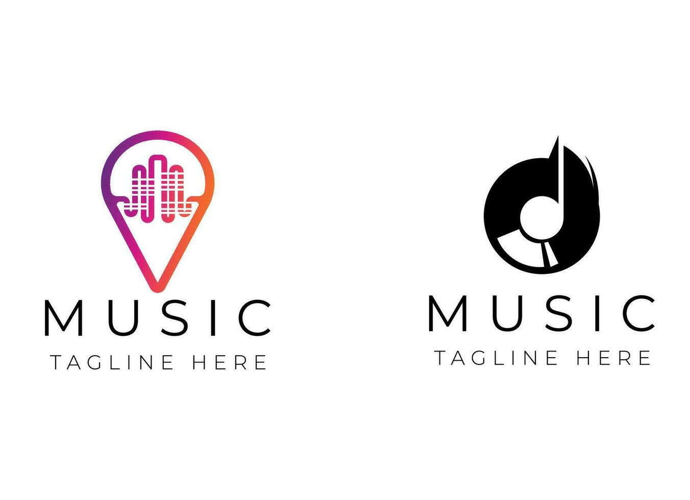 puls musik element logotyp. musik logotyp design. sångare, inspelning, spela in logotyp vektor. vektor