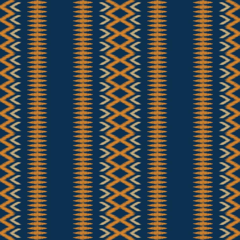 ethnisch Ikat Stoff Muster geometrisch Stil.afrikanisch Ikat Stickerei ethnisch orientalisch Muster Marine Blau Hintergrund. abstrakt,vektor,illustration.für Textur, Kleidung, Schal, Dekoration, Teppich. vektor