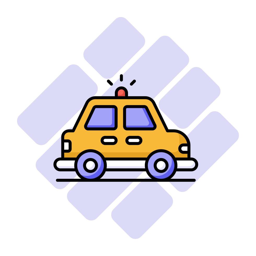 ein Symbol von Taxi im modisch Stil, lokal Transport Automobil vektor