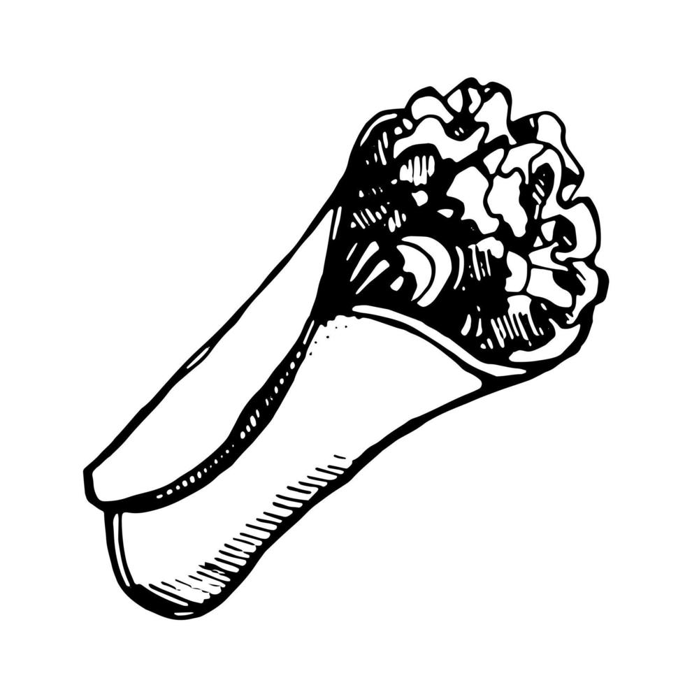 Burritos. Straße Lebensmittel. Vektor Clip Art