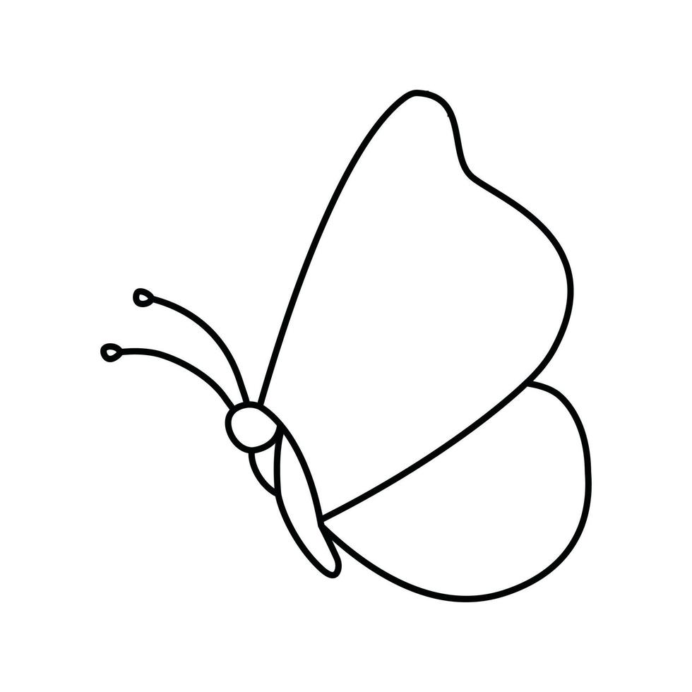 Schmetterling Symbol Vektor. Motte Illustration unterzeichnen. Insekt Symbol oder Logo. vektor