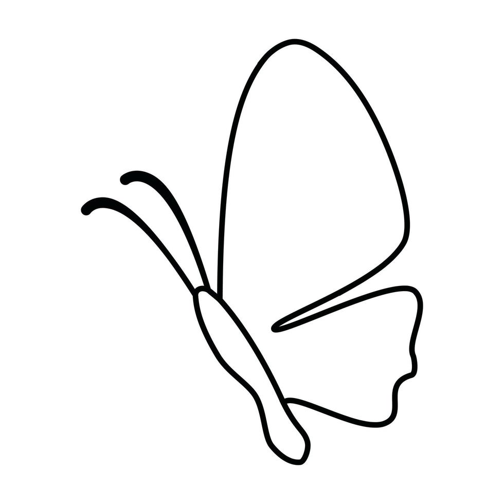 Schmetterling Symbol Vektor. Motte Illustration unterzeichnen. Insekt Symbol oder Logo. vektor