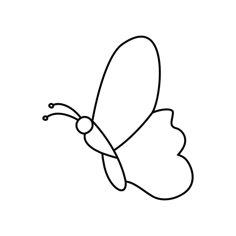 Schmetterling Symbol Vektor. Motte Illustration unterzeichnen. Insekt Symbol oder Logo. vektor