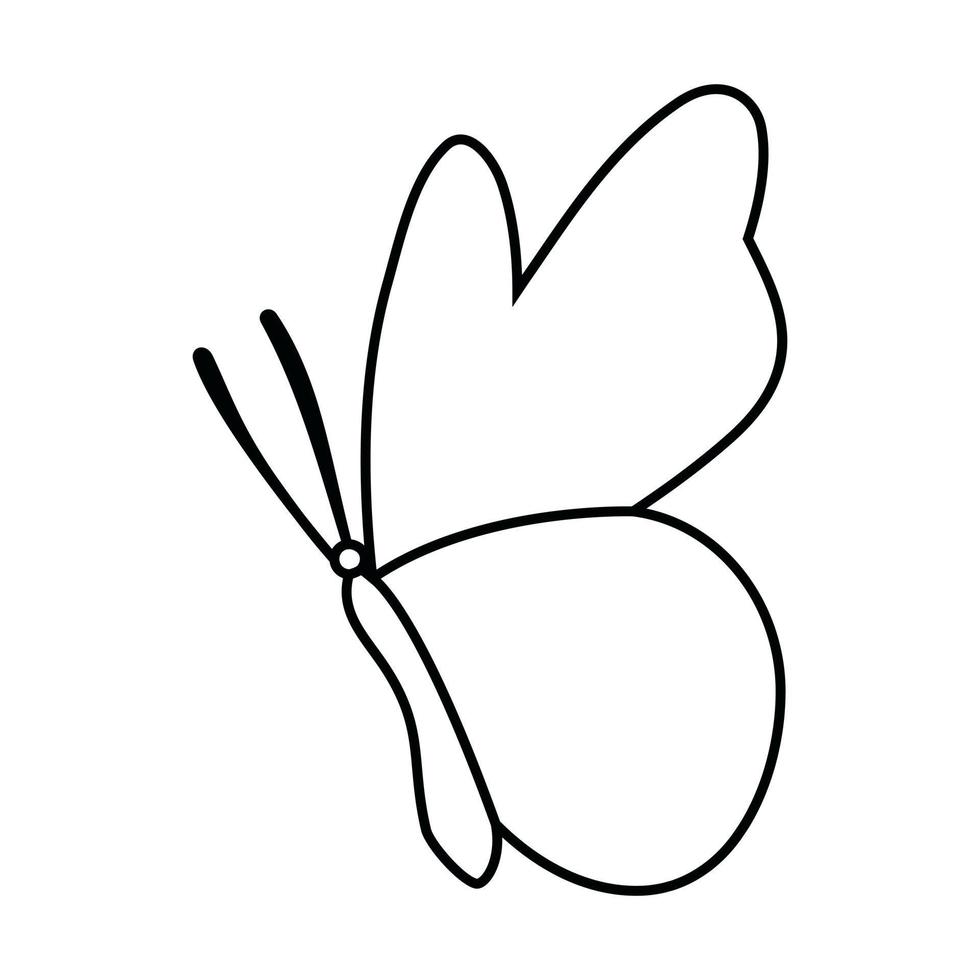 Schmetterling Symbol Vektor. Motte Illustration unterzeichnen. Insekt Symbol oder Logo. vektor