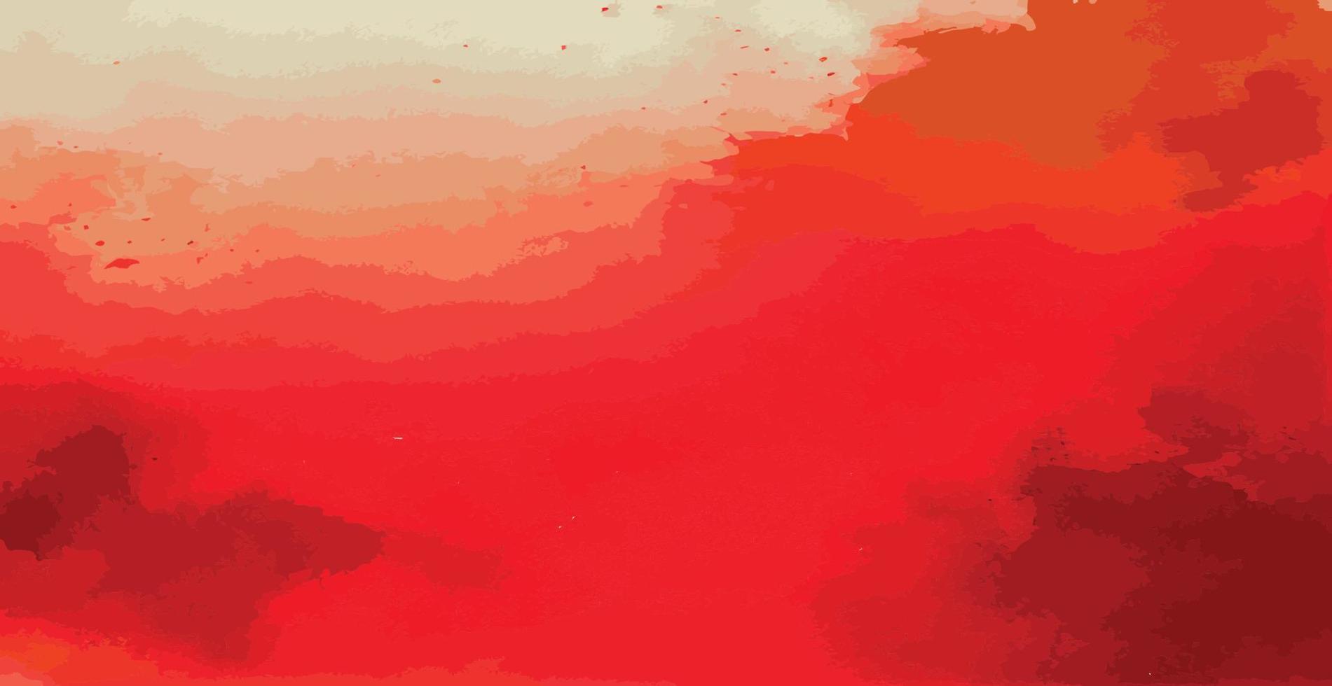 abstrakt Aquarell Hintergrund rot und Weiß Papier Textur, bunt Aquarell Grunge - - Vektor