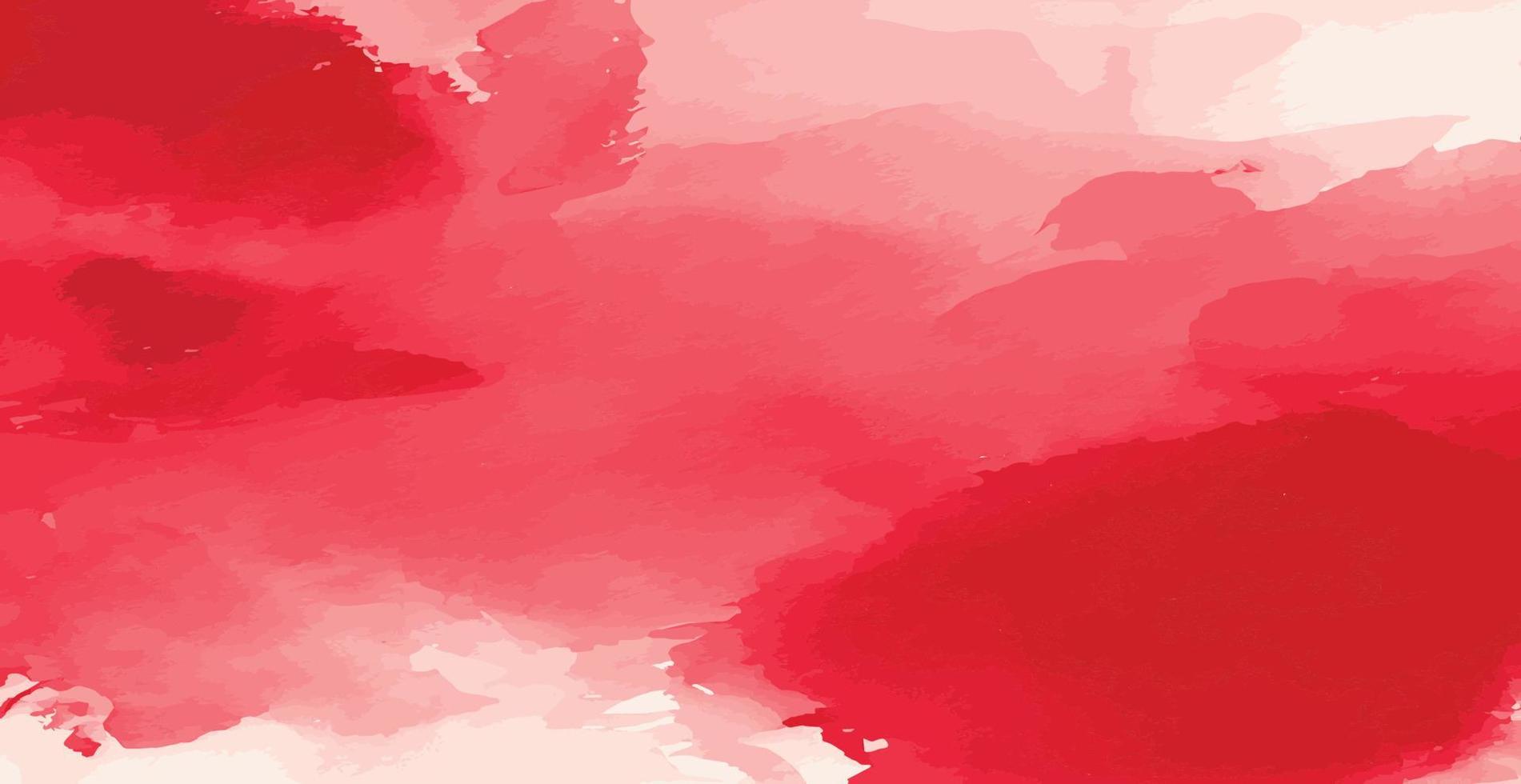 abstrakt vattenfärg bakgrund röd och vit papper textur, färgrik vattenfärg grunge - vektor