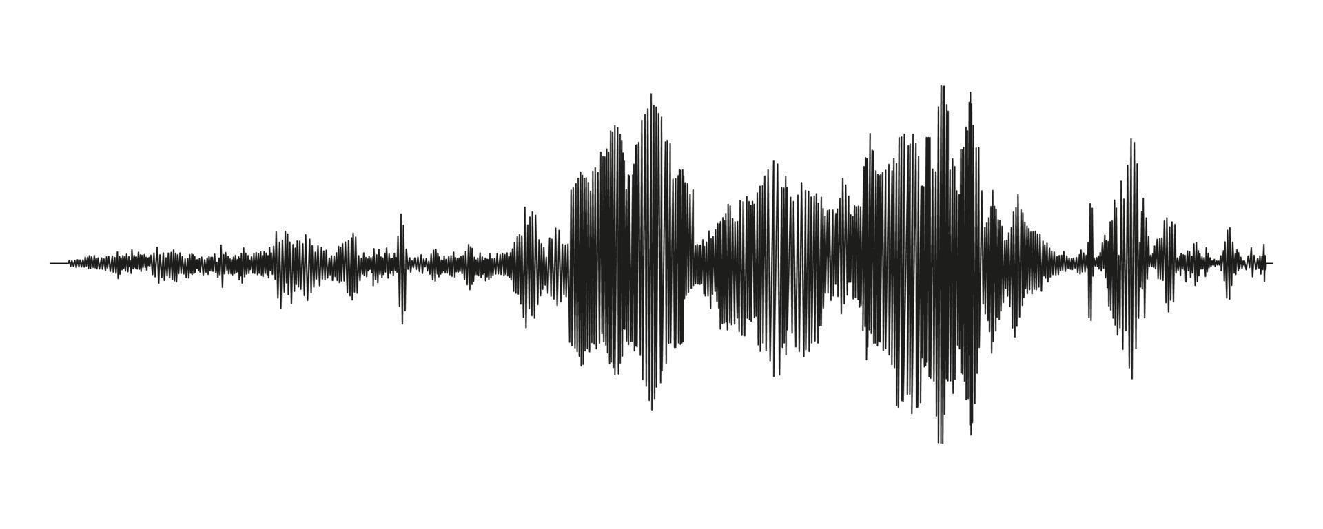 Seismograph Messung oder Lüge Detektor Graph. seismisch Messungen mit Daten aufzeichnen. Vektor Illustration