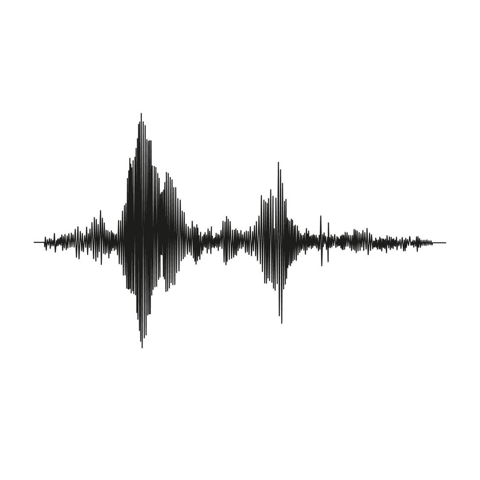 Seismograph Messung oder Lüge Detektor Graph. seismisch Messungen mit Daten aufzeichnen. Vektor Illustration