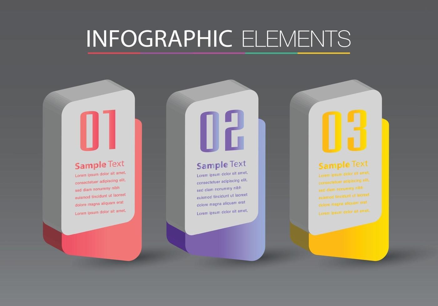 moderne Textfeldvorlage, Banner-Infografiken vektor