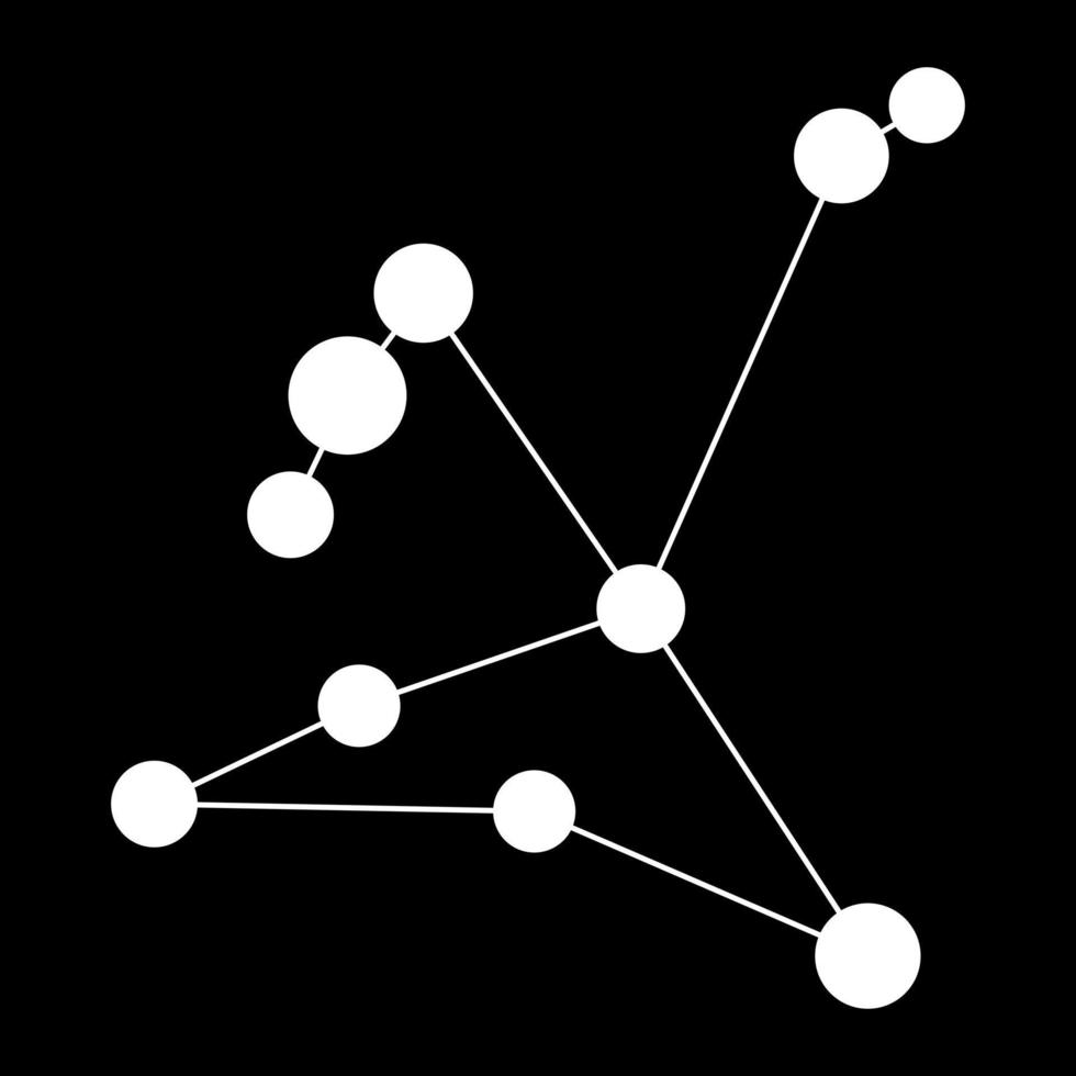 aquila konstellation Karta. vektor illustration.