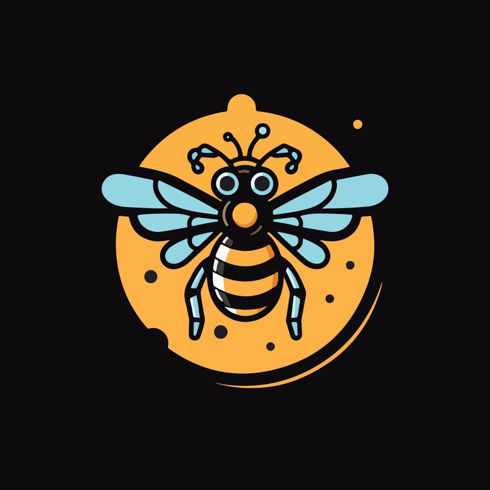 Honig Biene Symbol Vektor ,Gesundheit Unternehmen Logo , Karikatur