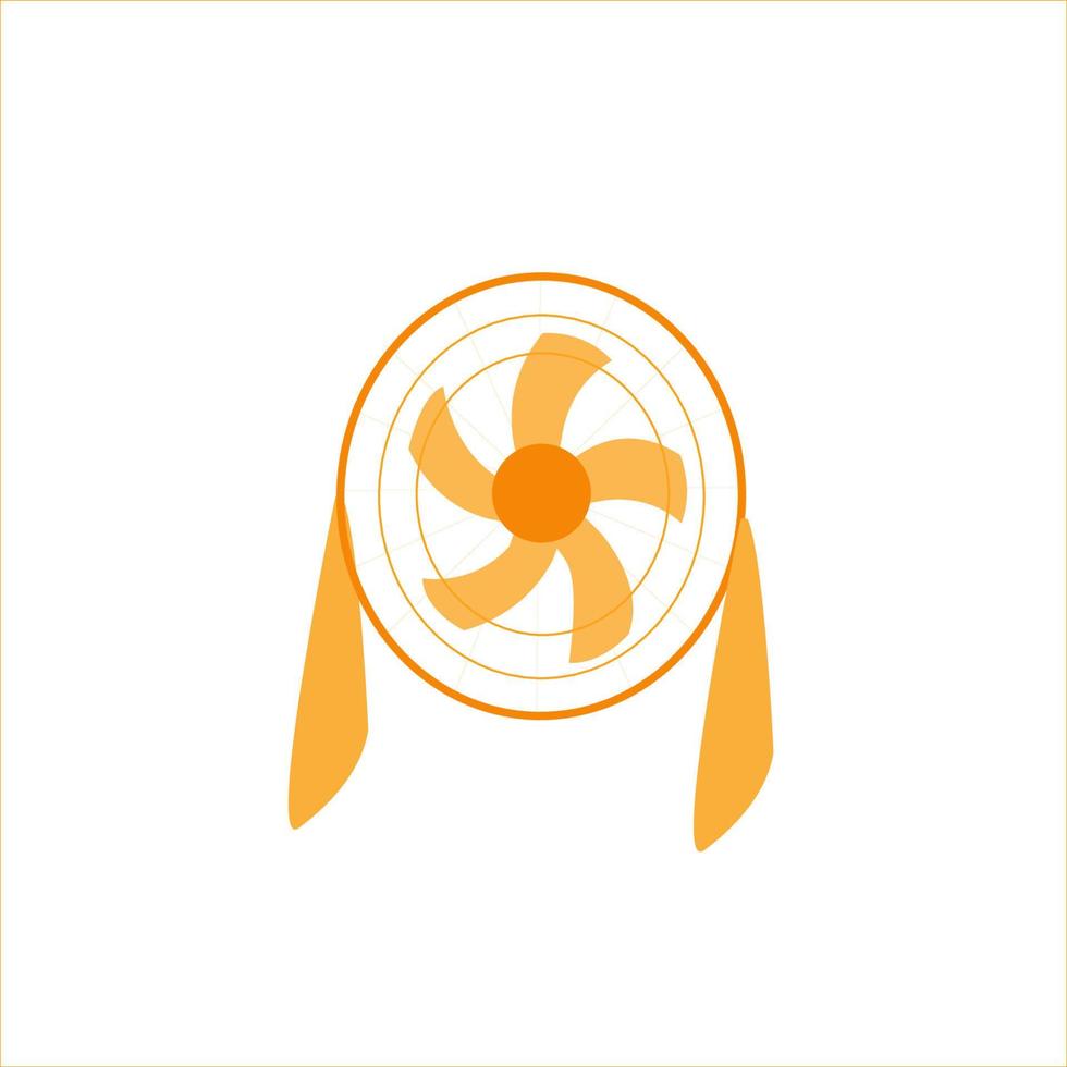 elektrisch Ventilator Vektor Symbol isoliert auf Weiß Hintergrund. Karikatur elektrisch Ventilator Symbol.