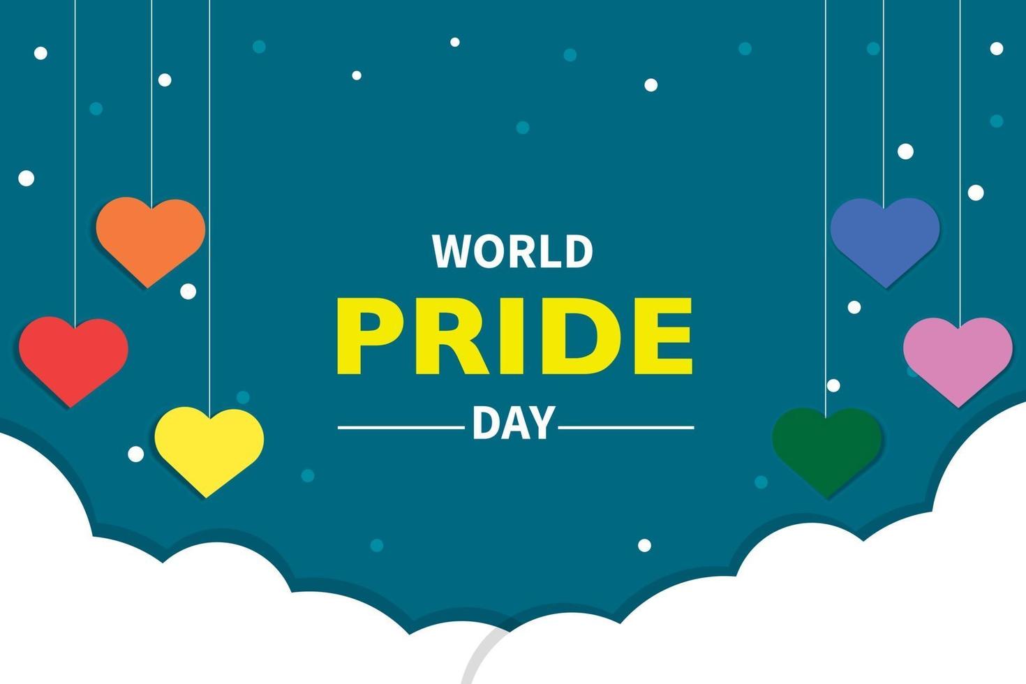 world pride day bakgrundsvektor vektor