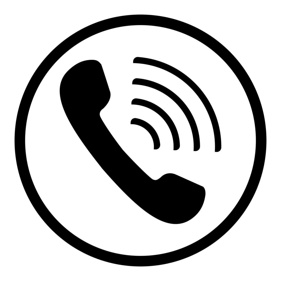 Telefon Symbol Vektor. Telefon modisch eben Illustration Symbol. Anruf Zeichen oder Logo. vektor