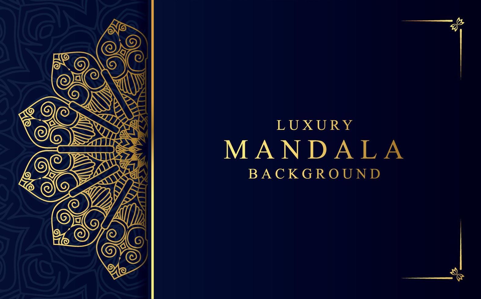 Luxus golden Mandala Design Hintergrund im Arabisch Stil vektor