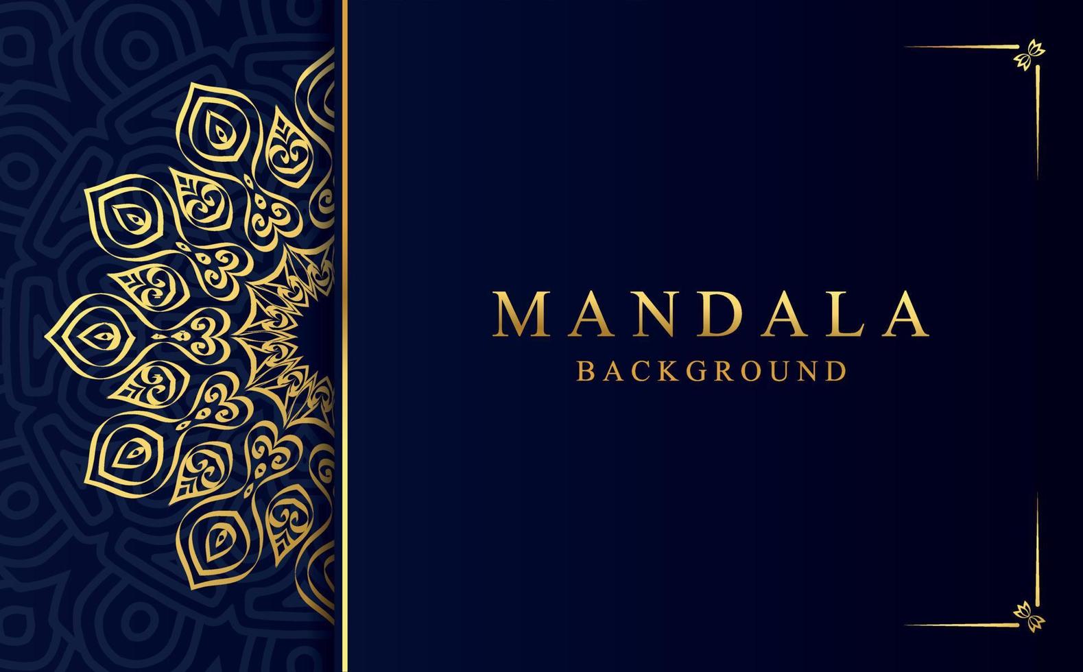 lyx dekorativ mandala bakgrund med gyllene arabesk mönster i arabicum stil vektor