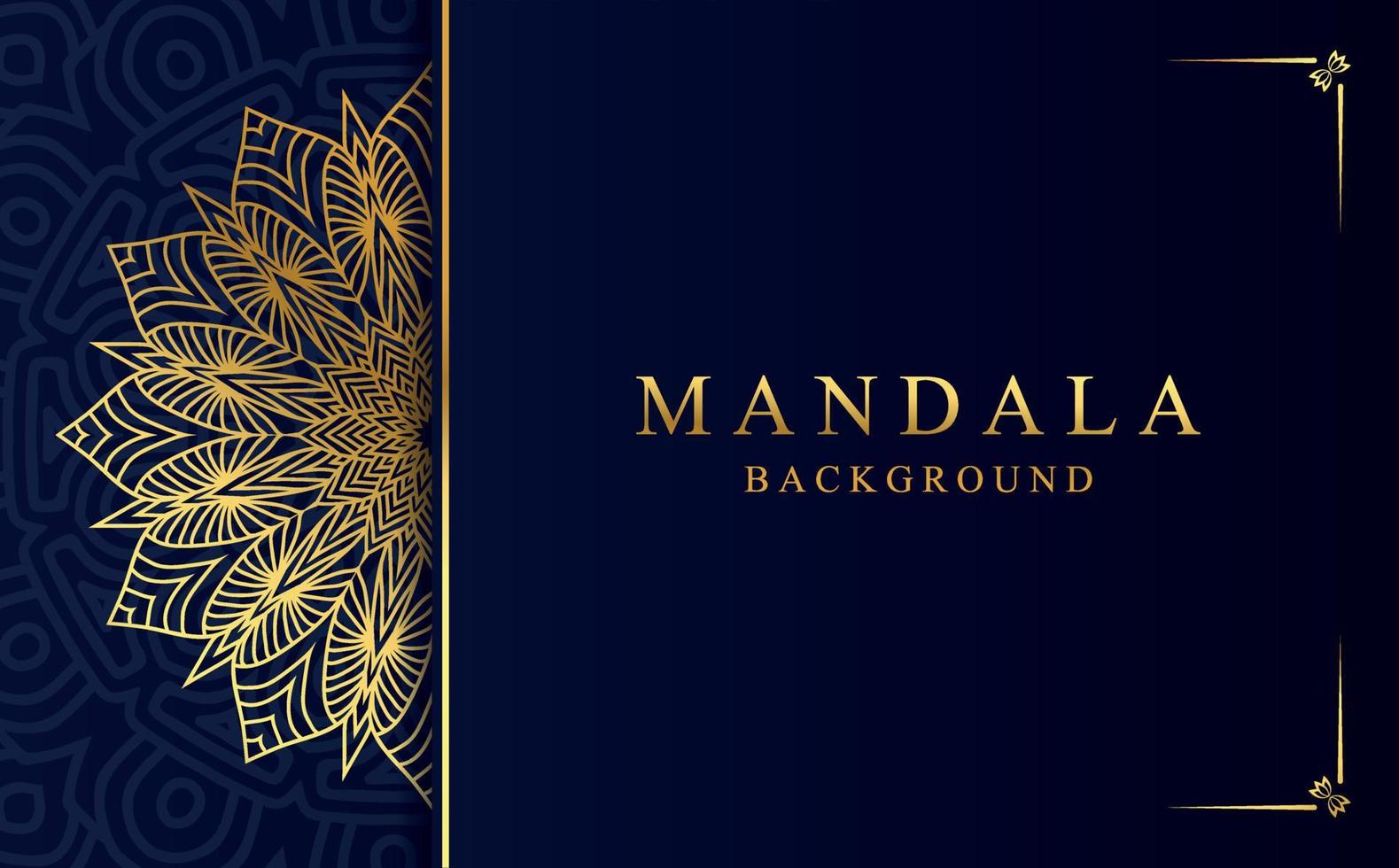 Luxus golden Zier Mandala Hintergrund. schön Arabeske Muster Mandala Design vektor