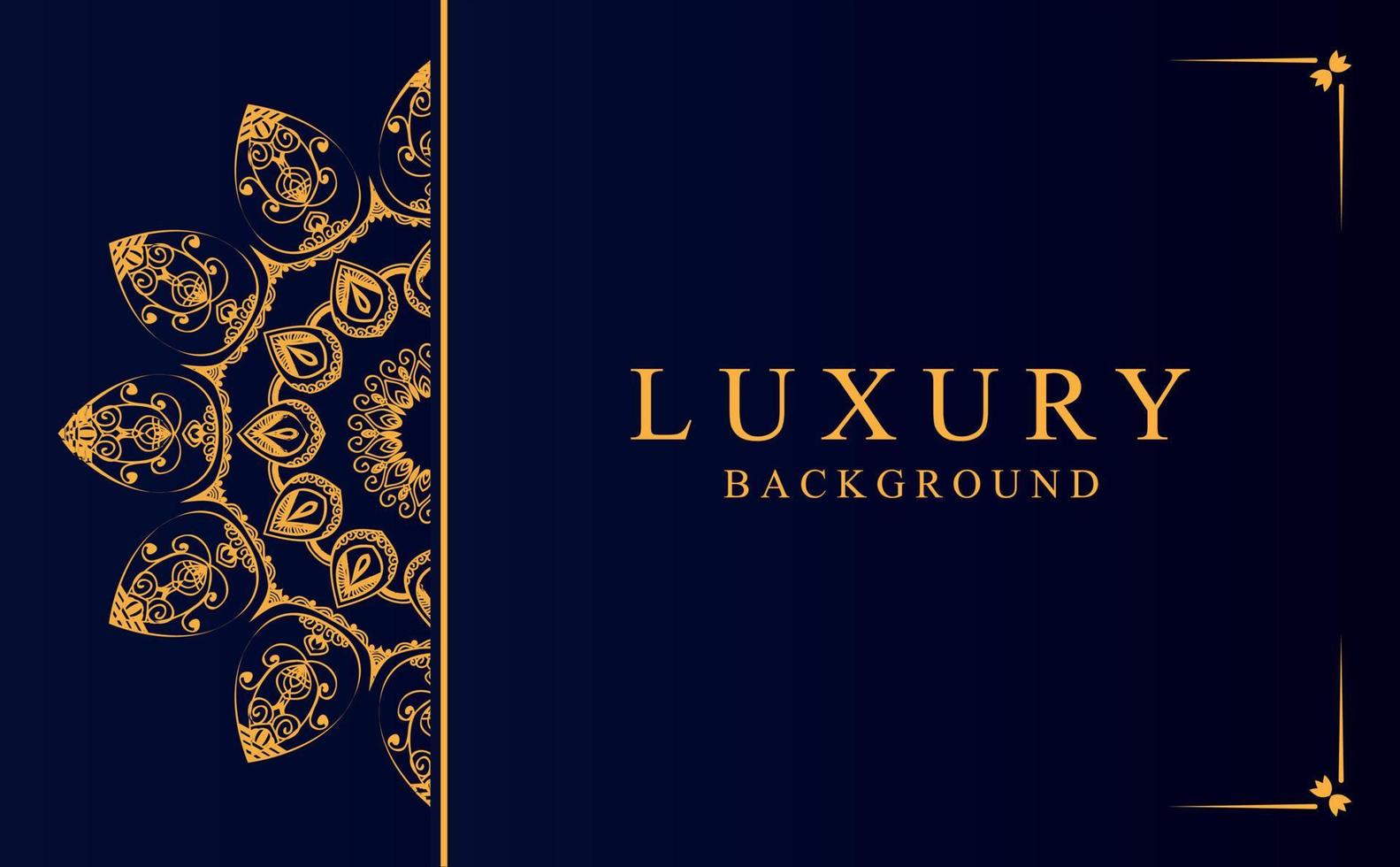 Luxus Zier Mandala Hintergrund mit golden Arabeske Muster im Arabisch Stil vektor