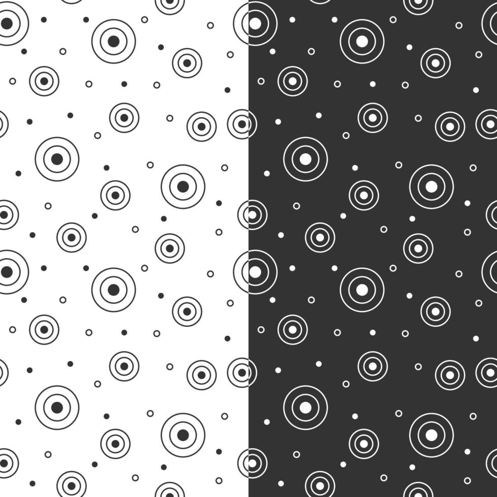 geometrisch nahtlos Muster mit Kreis und Polka Punkte vektor