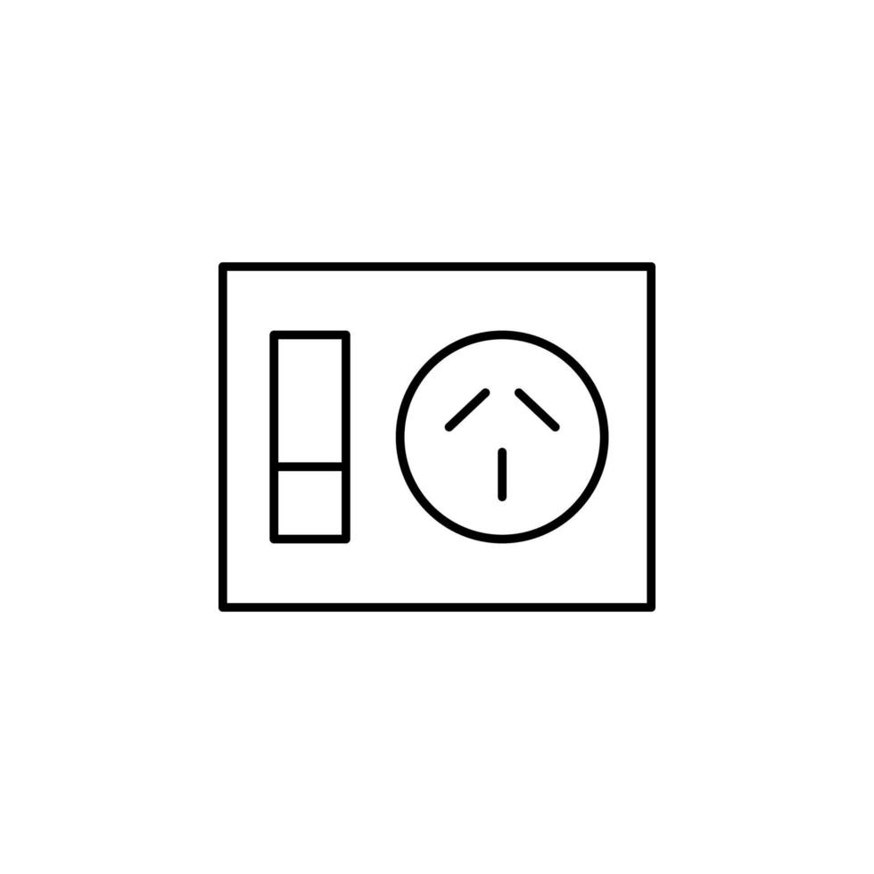 Elektrizität, Steckdose Vektor Symbol Illustration