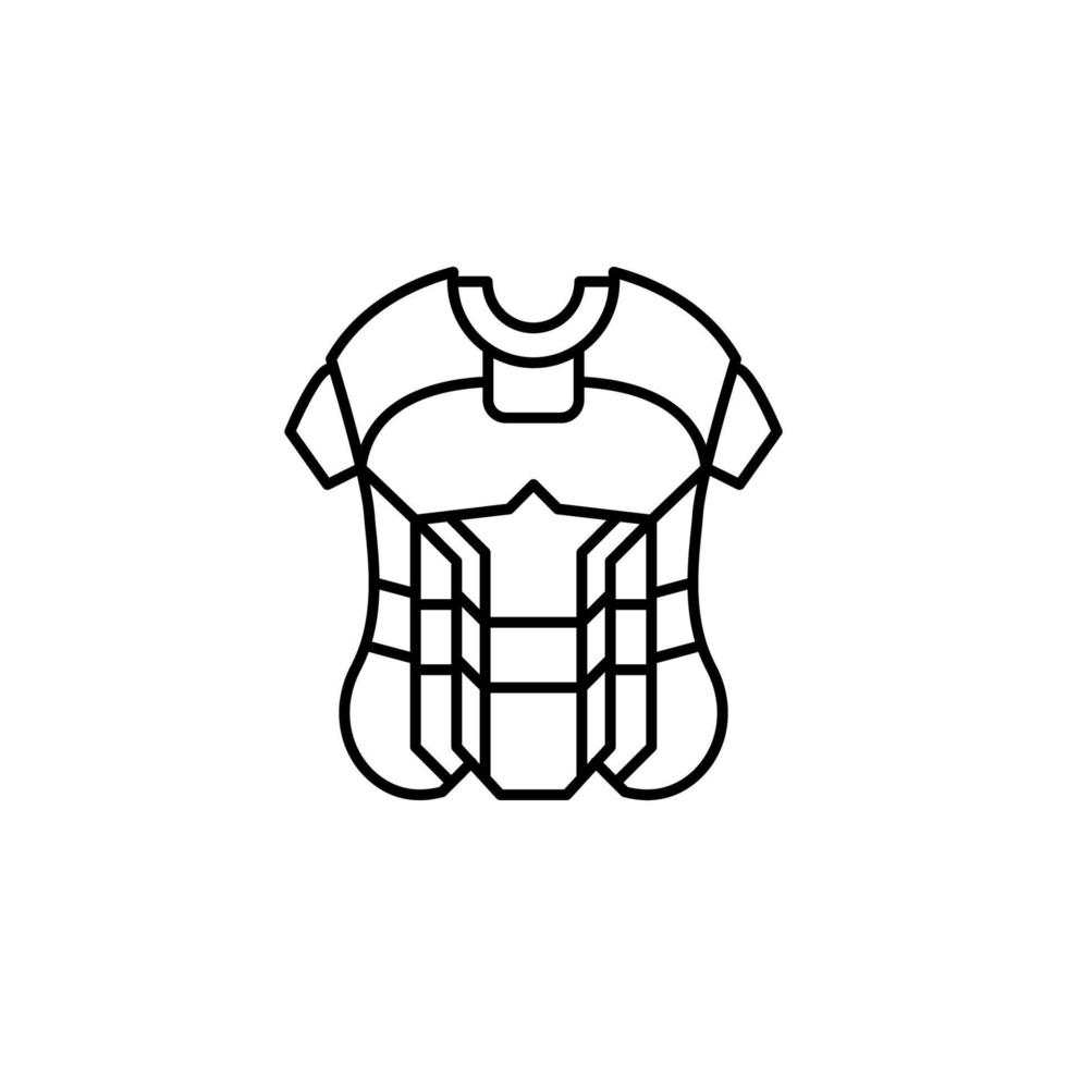 Baseball, Truhe Schutz Vektor Symbol Illustration