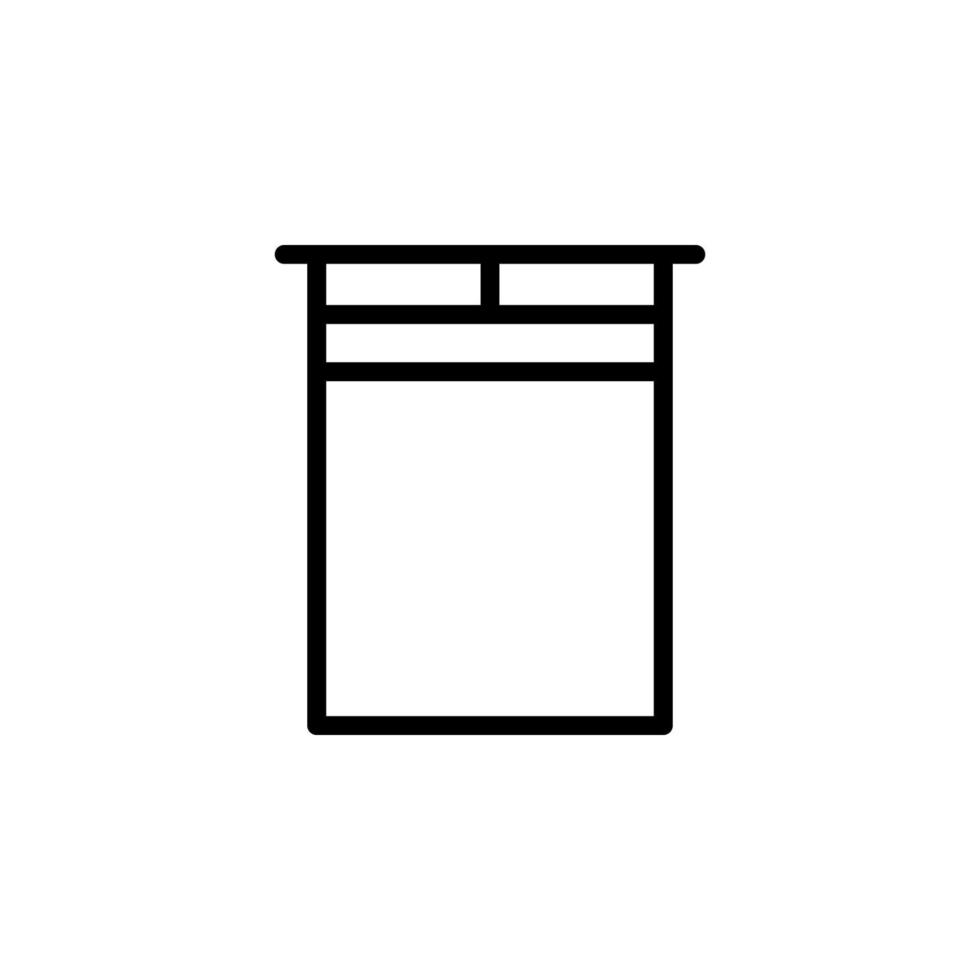dubbel- sovrum vektor ikon illustration