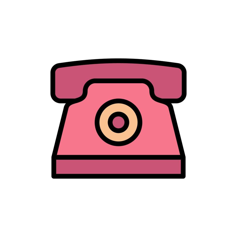 telefon, fast telefon vektor ikon illustration