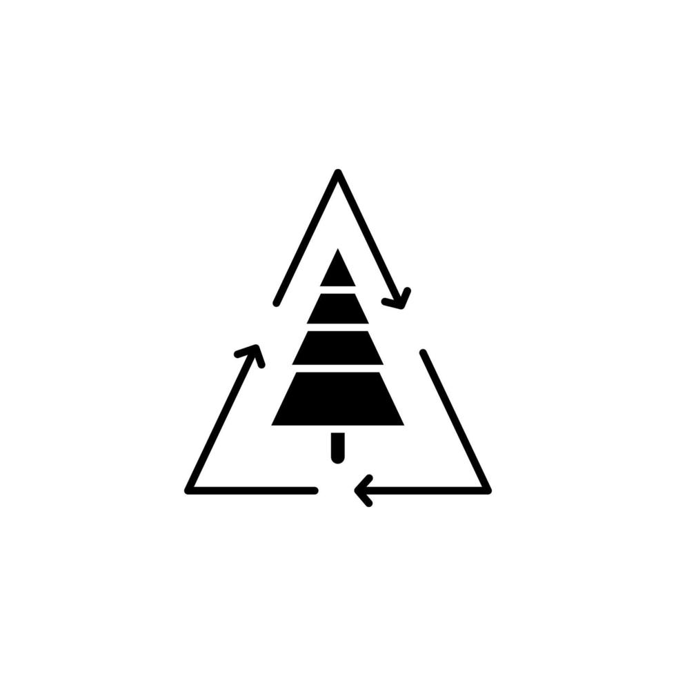 Wald, Baum Vektor Symbol Illustration