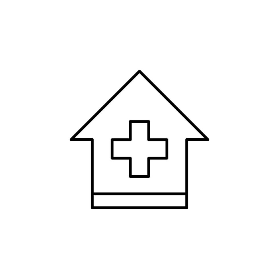 Krankenhaus kostenlos Vektor Symbol Illustration