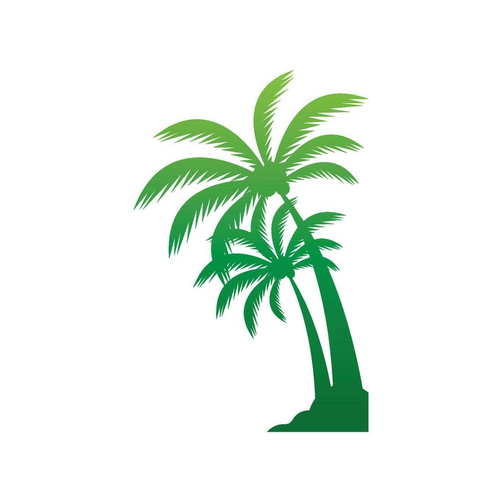tropisk ö illustration design mall vektor
