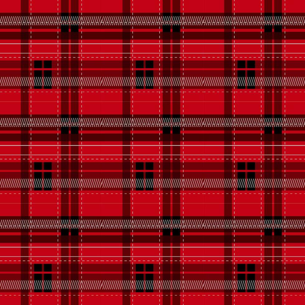 einstellen Tartan Plaid schottisch nahtlos Muster. eben Textil- Stoff Muster Ornament Design. Textur von Schottenstoff, Plaid, Tischdecken, Hemden, Kleidung, Kleider, Bettwäsche, Decken und andere Textil. vektor