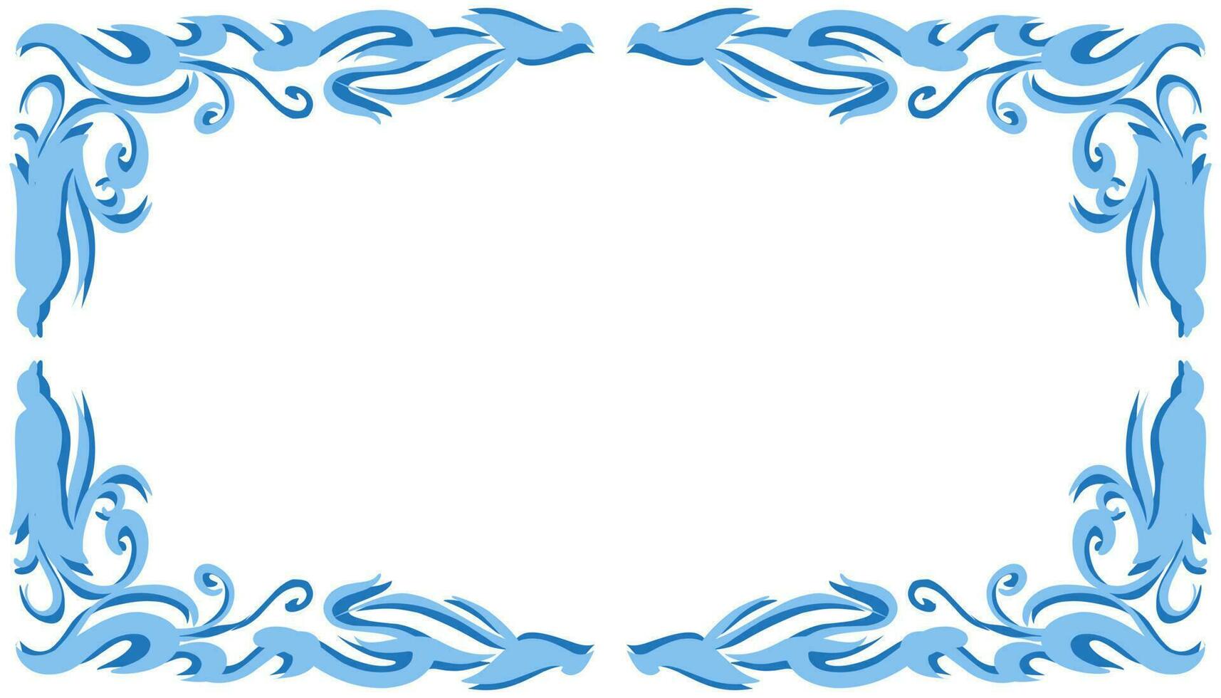 Blau abstrakt Rahmen Hintergrund Illustration vektor