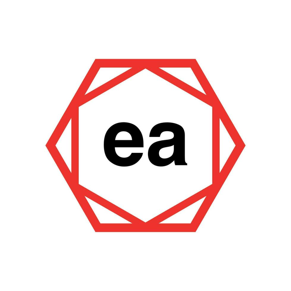 ea företag namn första brev ikon. ea monogram. vektor