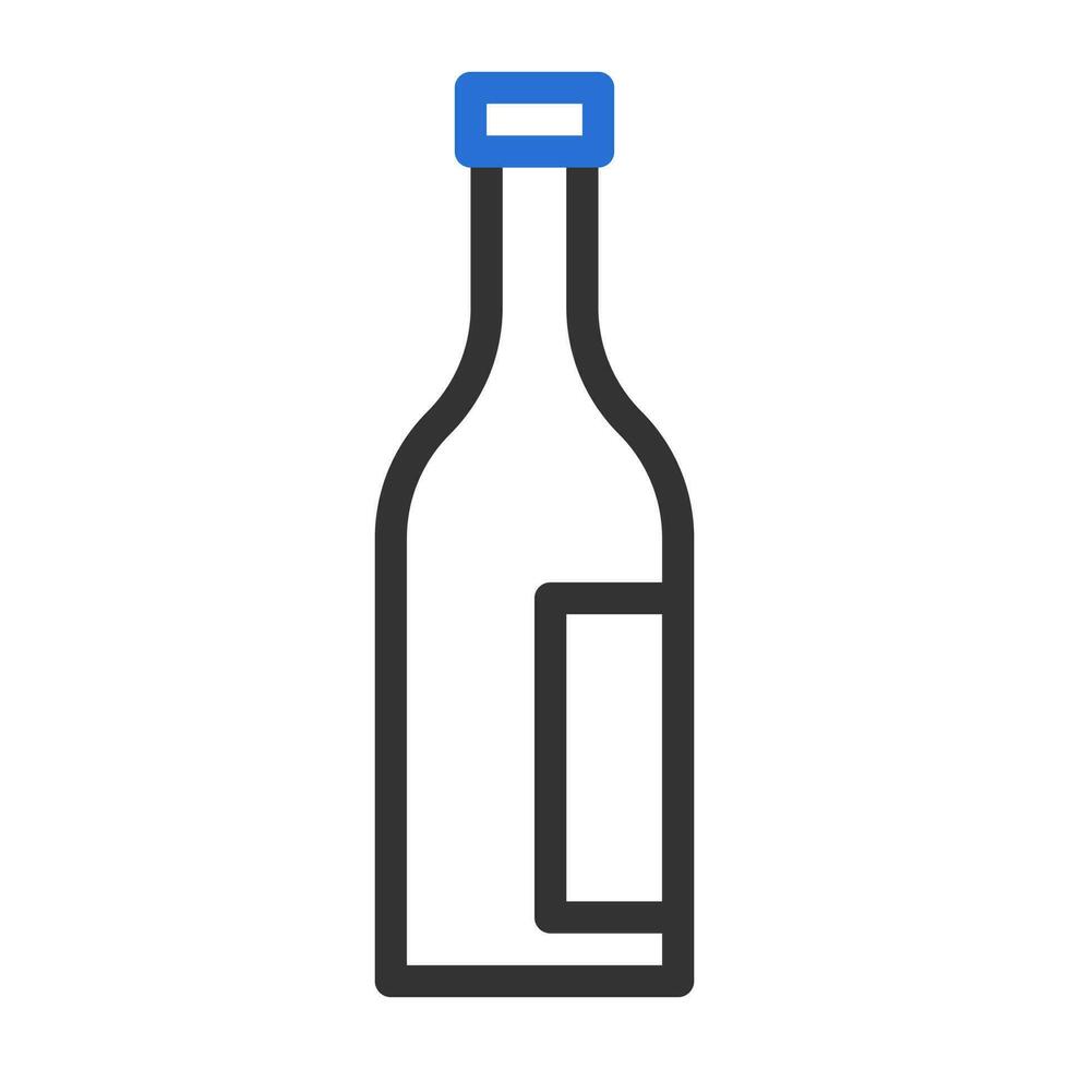 glas ikon duofärg grå blå Färg påsk symbol illustration. vektor