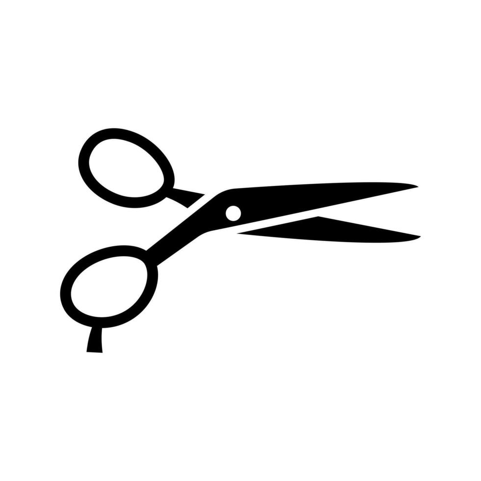 Schere Vektor Symbol. Barbier Illustration unterzeichnen. Schnitt Symbol. Friseur Logo.